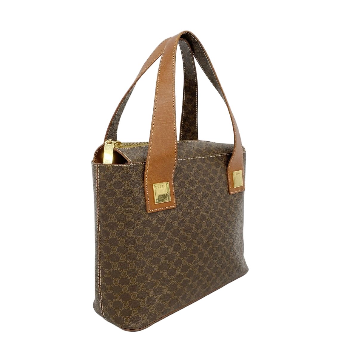 Celine Tote Macadam Brown Gold — view 2