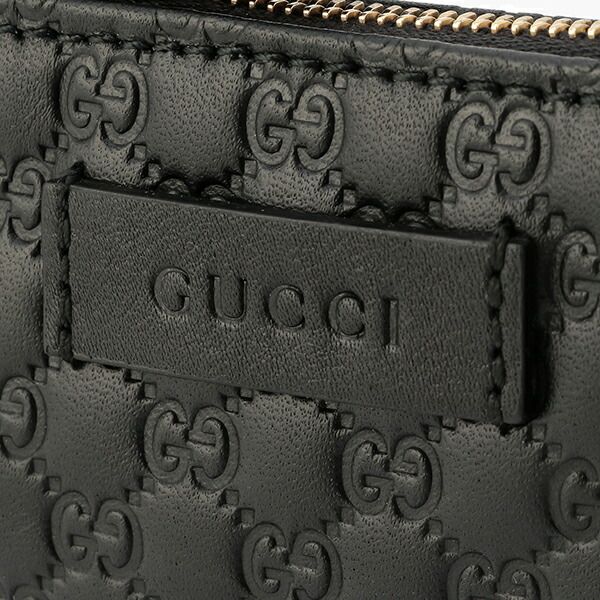 Gucci Coin Case Micro Guccissima Black