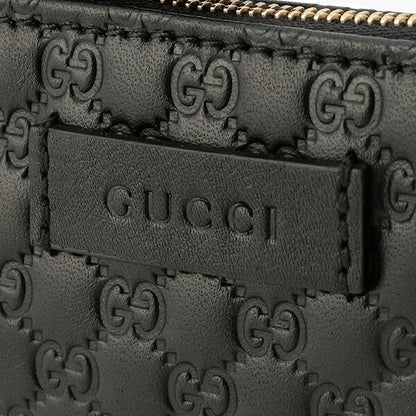 Gucci Coin Case Micro Guccissima Black