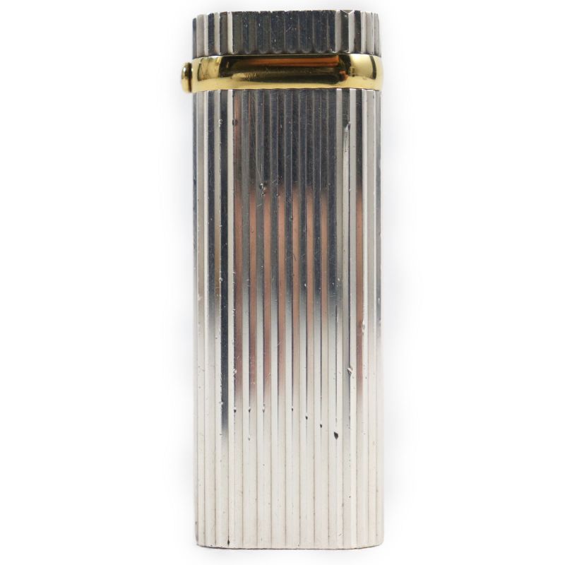 Cartier 1P Sapphire Oval Stripe Pattern Roller Type Smoking