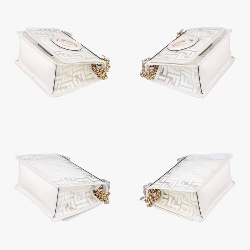 Fendi Cannayf White PVC Coated Canvas 8bt2868bt286a7t519810429