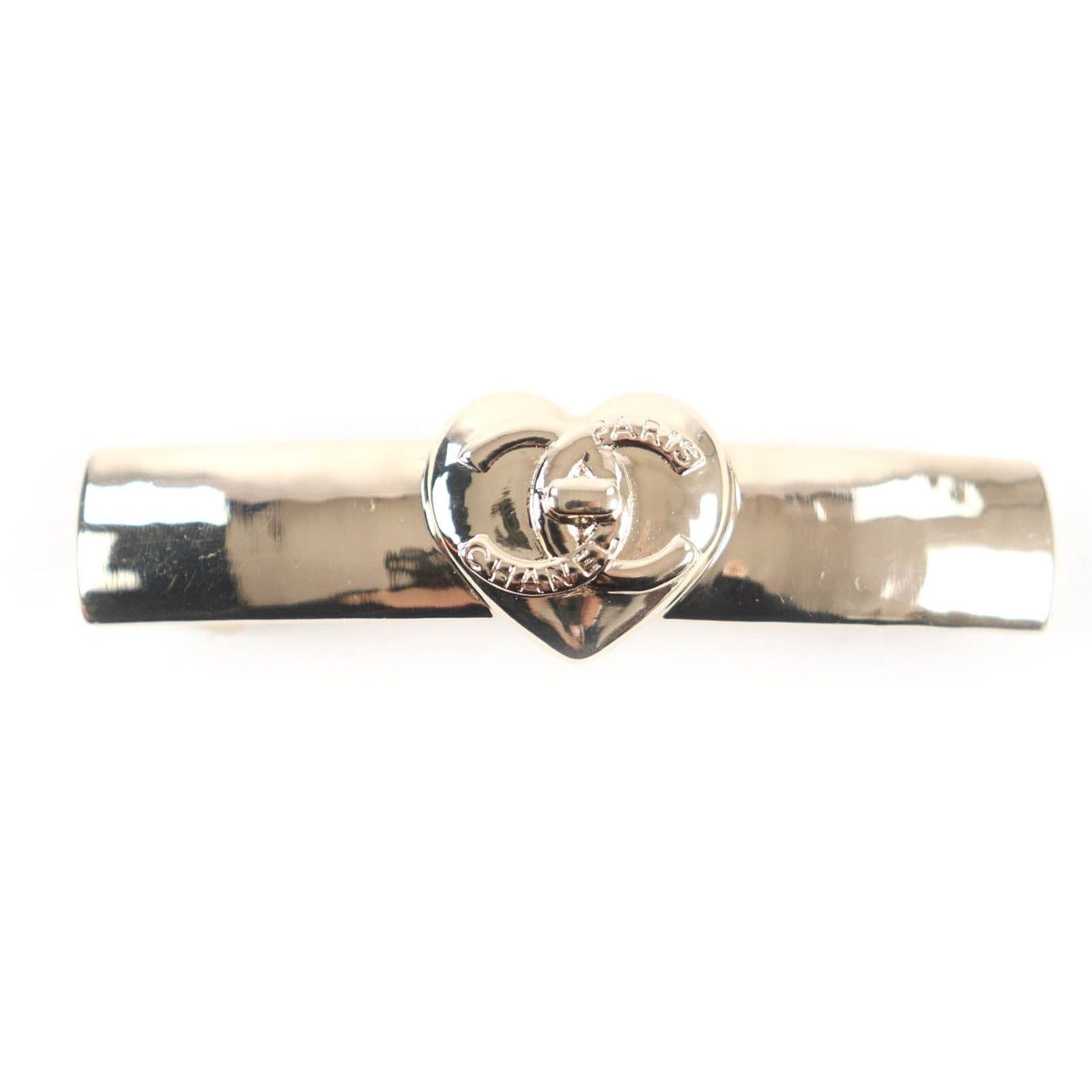 Chanel B22 B Ab9124 Coco Mark Heart Barrette Hair Accessory
