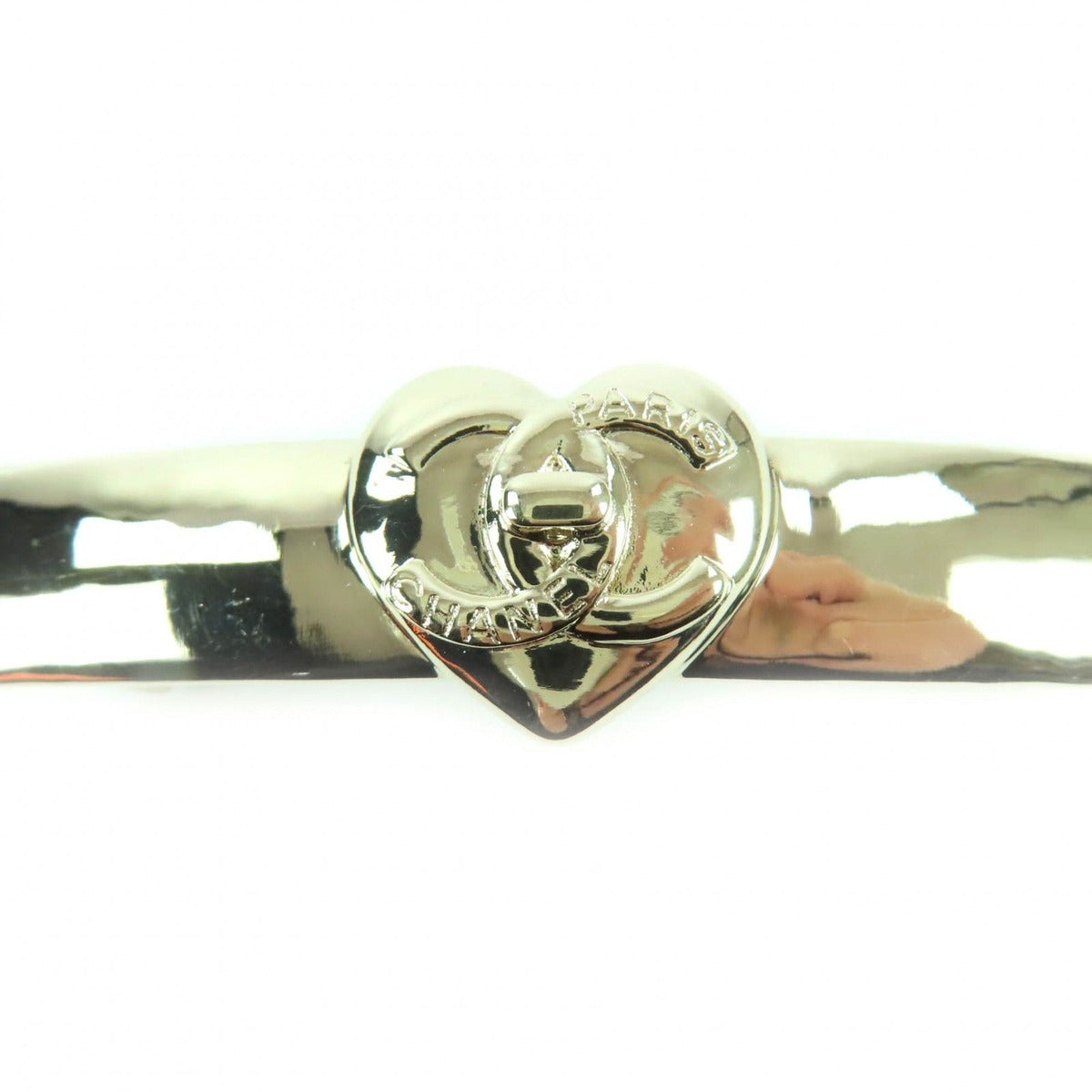 Chanel B22 B Ab9124 Coco Mark Heart Barrette Hair Accessory — view 6