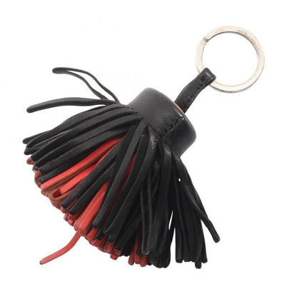 Hermes Key Holder Carmen Black Red Leather