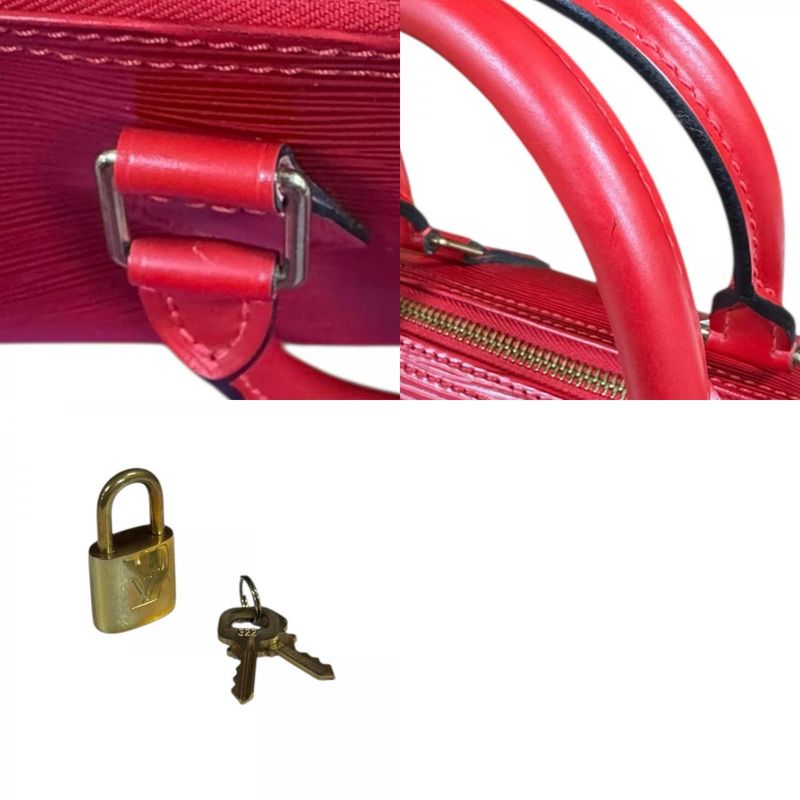Louis Vuitton Speedy 25 Epi Handbag Epi Leather M43017 Red Ladies Louis Vuitton