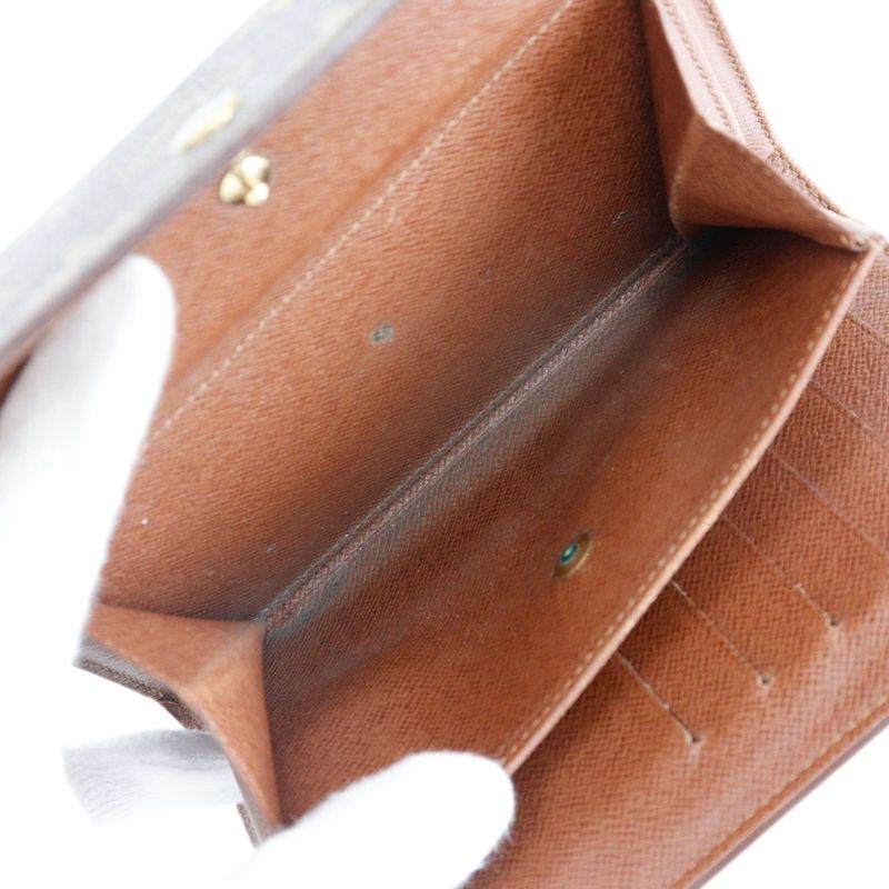 Louis Vuitton Porte Trésor Étui Papier M61202 Monogram Canvas Brown Sp1000