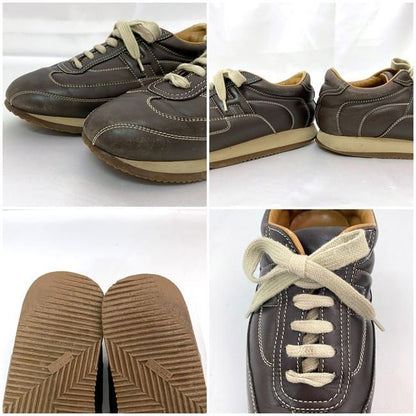 Hermes Quick Sneakers Ec21024 Brown 24.0cm (9.45in)