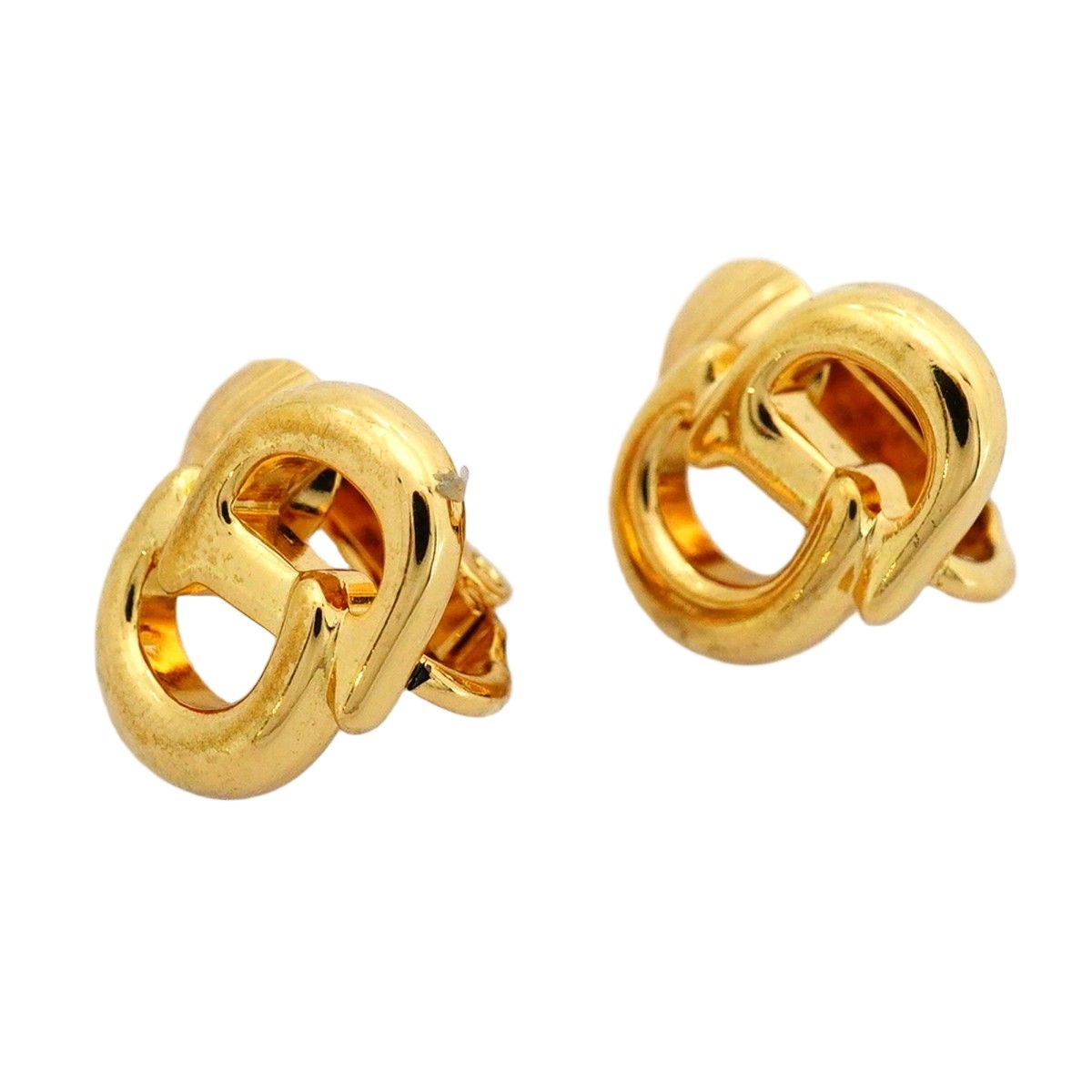 Dior Earrings CD Logo Gold Plated — view 2