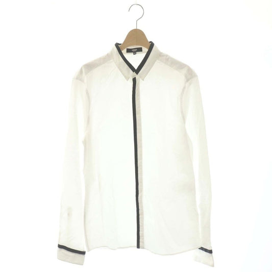Versace Versus Shirt Long Sleeve Piping 50 White Black CX