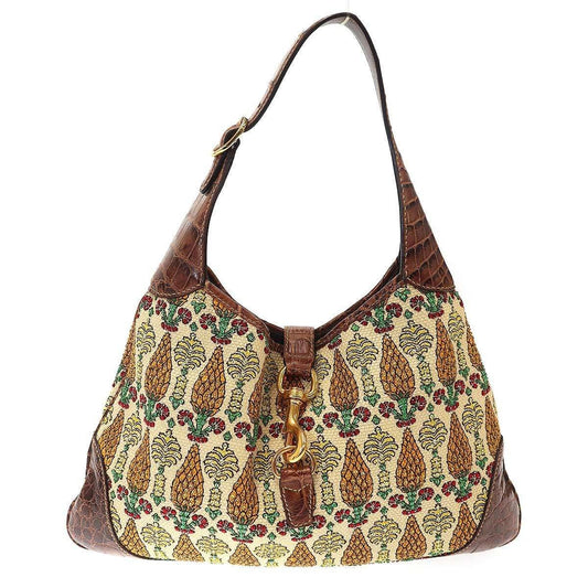 Gucci Jackie Stone Pineapple Bag Bijou Design Beige