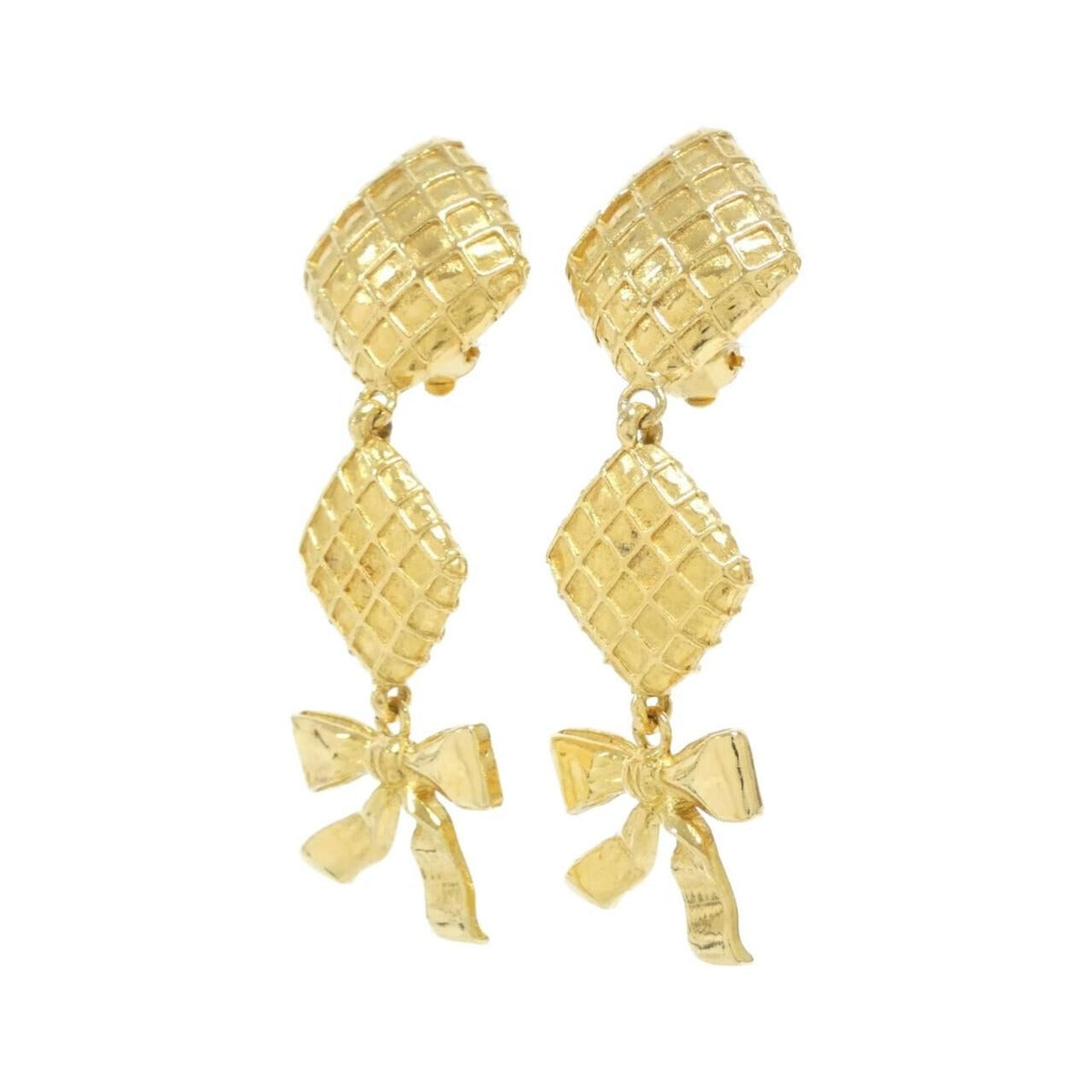 Chanel Vintage Earrings Gold — view 2