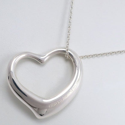 Tiffany & Co Open Heart Large Elsa Peretti 925 Silver Ladies 16.3g Necklace