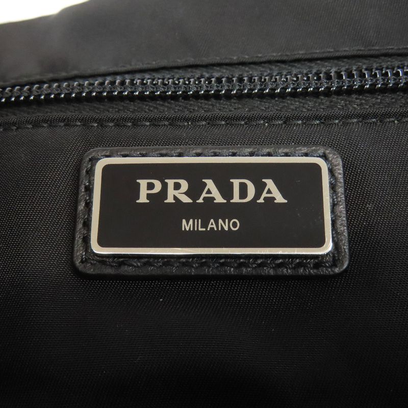 Prada Logo Hardware Backpack Daypack Calf Women