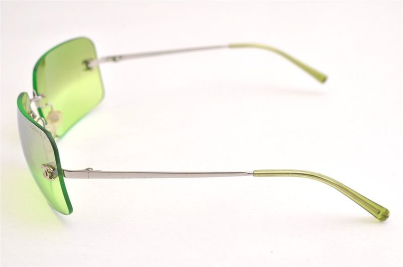 Chanel Sunglasses CC Logo Coco Mark Titanium 4017 Light Green 3238n