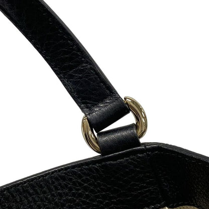 Gucci Tote Bag Soho Cellarius 282309 Black Leather