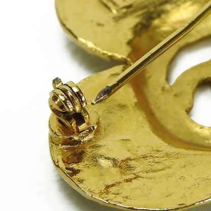 Chanel Coco Mark Brooch Accessories Flower Plated Gold Small Box Accessories
