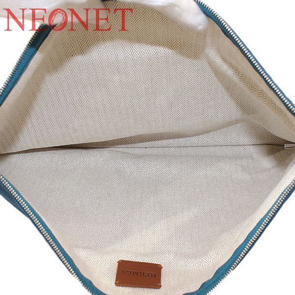 Hermes Voiture Petit Duc Cotton Design Pouch Accessories Pochette
