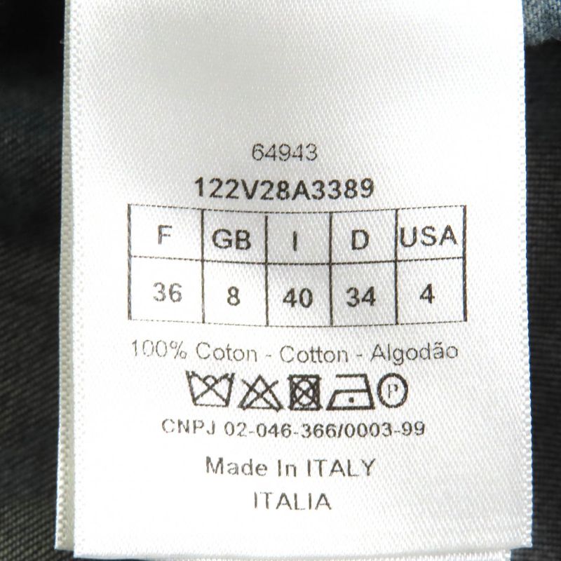 Christian DIOR 122v28a3389 100% Cotton BEE Embroidery Kimono-style Half-sleeved