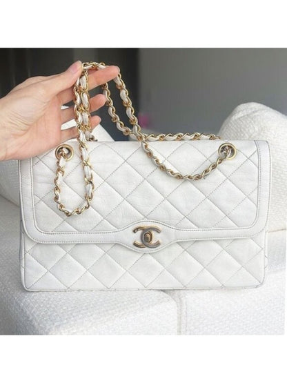 Chanel Chanel CC 24K Paris Limited Double Flap Bag Lambskin Quilted Chain