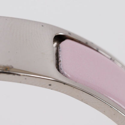 Hermes Click H PM H Bracelet Metal Silver/pink Ladies 36.2g Bangle