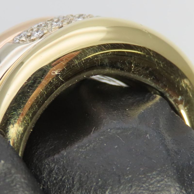 Cartier Ring Mobilis 52 18K Pink Gold 18K Yellow Gold 18K White Gold Approx