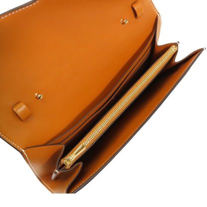 Hermes Constance Long to Go Toffee Gold Epsom Wallet Shoulder Bag — view 5