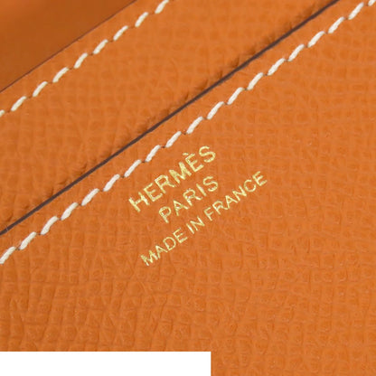 Hermes Constance Long to Go Toffee Gold Epsom Wallet Shoulder Bag — view 6