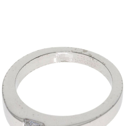 Cartier Tank Diamond #50 Ring 18K White Gold Ladies