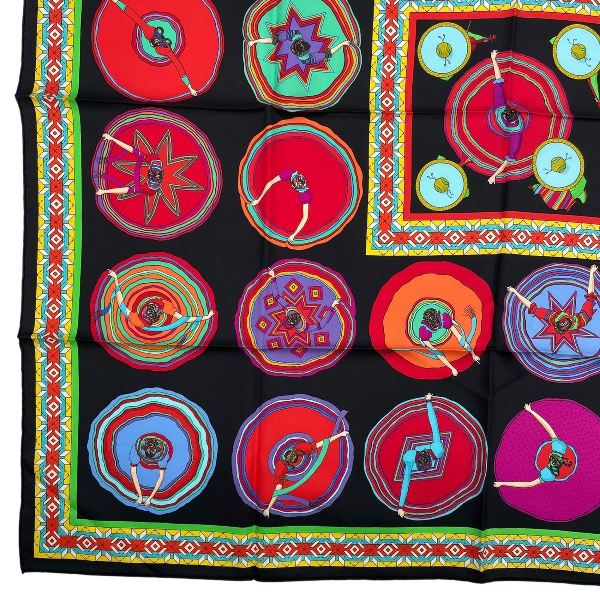 Hermes Scarf Carre 90 100% Silk Millefleurs du Mexique Beautiful Mexican — view 5