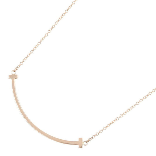 Tiffany & Co Necklace T Smile Small 40 45.5 cm 18k Pink Gold