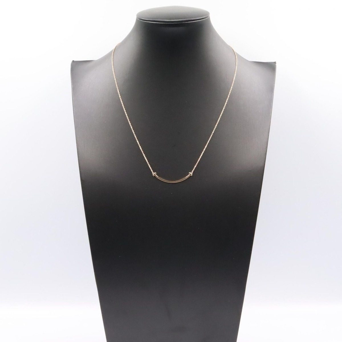 Tiffany & Co Necklace T Smile Small 40 45.5 cm 18k Pink Gold — view 8