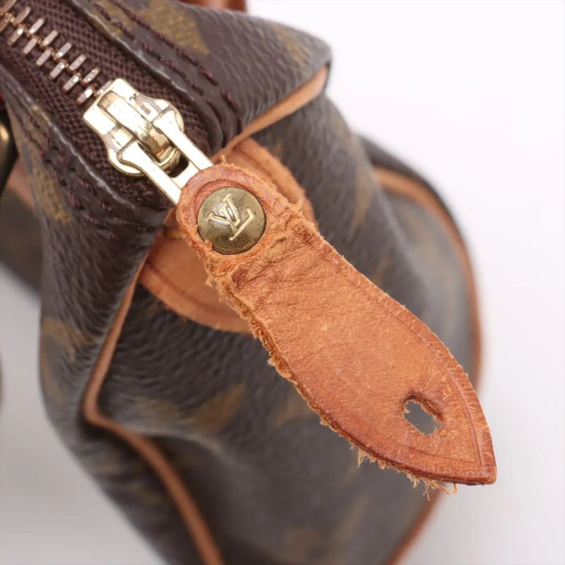 Louis Vuitton Monogram Mini Speedy M41534 Leather 2WAY Shoulder Bag Crossbody