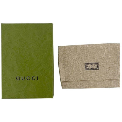 Gucci Trifold Wallet Black 736151 Unused Excellent Condition Leather S Rank