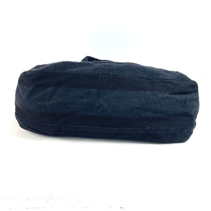 Chanel Tote Bag Logo CC Coco Mark Pile Black