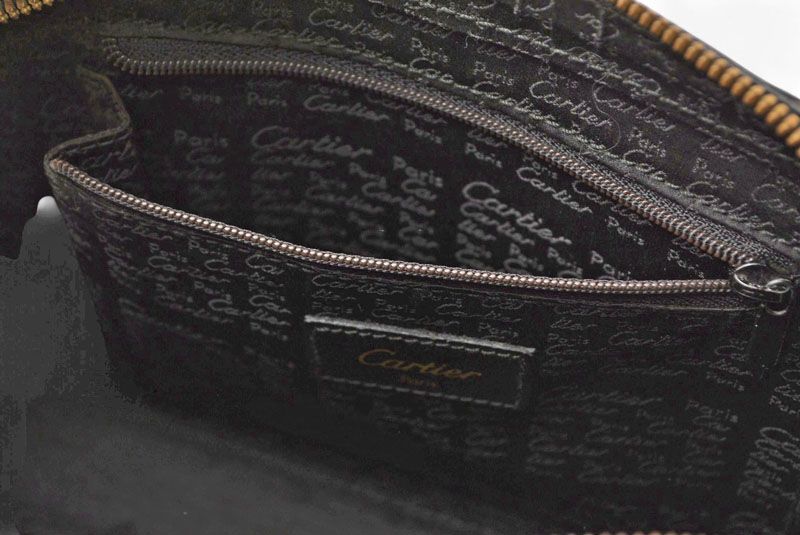 Cartier Clutch Bag Pasha Line Cartier Vintage Men's Second Bag L1000208 Leather