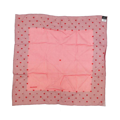 Hermes Grand Manage Bandana Love Carre 65 Silk Muslin Embroidery Beads