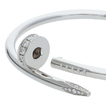 Cartier New Shape Juste UN CLOU Bracelet DIA 18K White Goldjuste Un Clou Half
