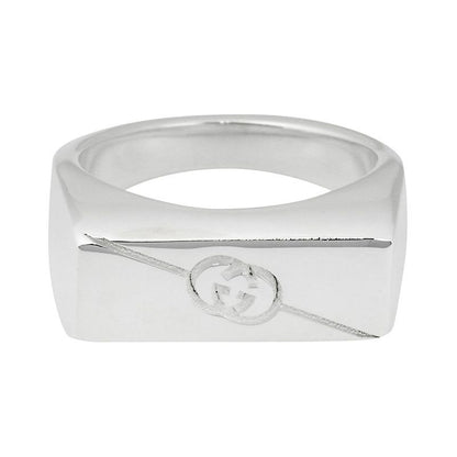 Gucci Ring Diagonal Silver