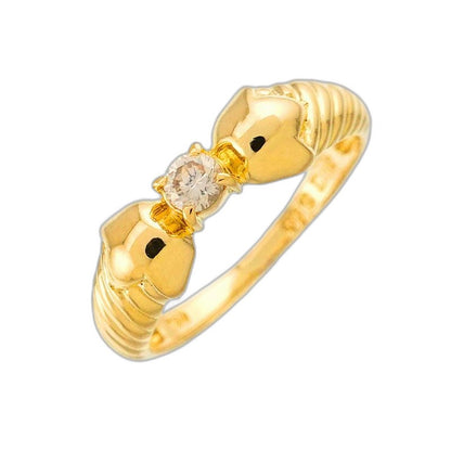 Dior Ring Diamond 18K YG Yellow Gold