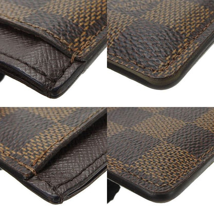 Louis Vuitton Card Casepass Caseporte Cult Surplen61722damier Ebene Leatherlevy