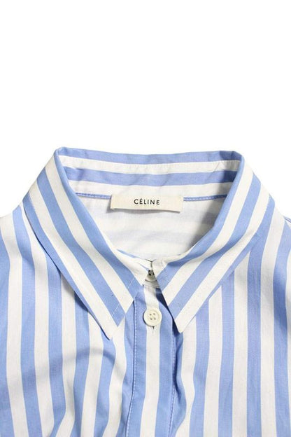 Celine Phoebe Period 2 6BG0 6759 Striped Shirt Dress Women 38