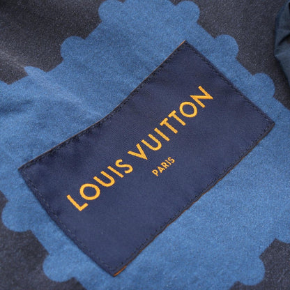 Louis Vuitton Jacket Giant Damieres Nylon Hoodie Navy Black — view 3