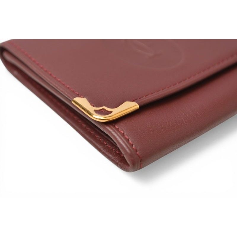 Cartier Coin Case Square Purse Must de Cartier Bordeaux — view 3