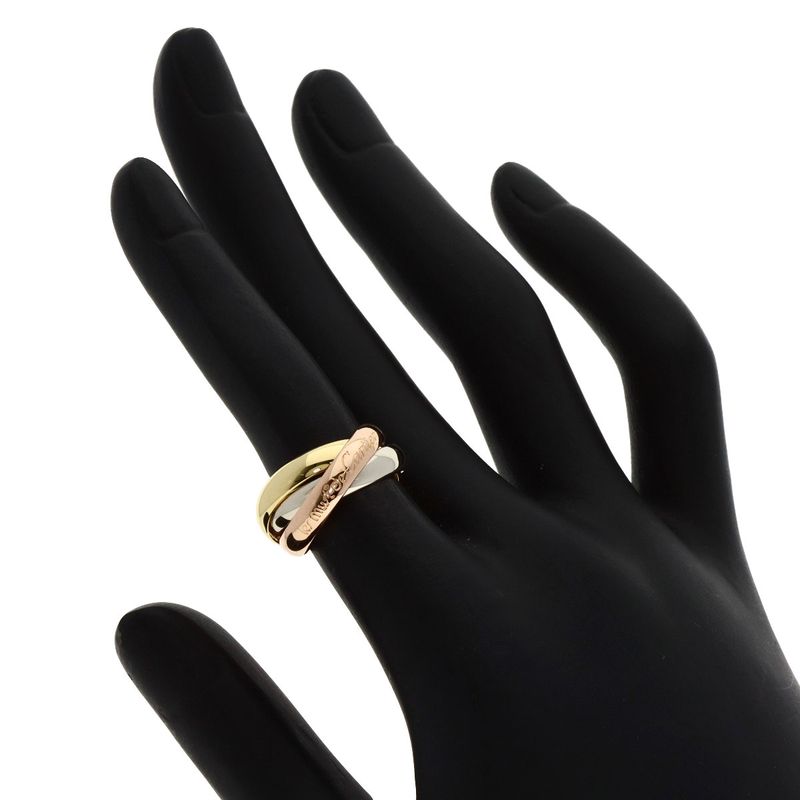 Cartier Trinity #48 Ring 18K Yellow Gold 18K White Gold 18K Pink Gold Ladies
