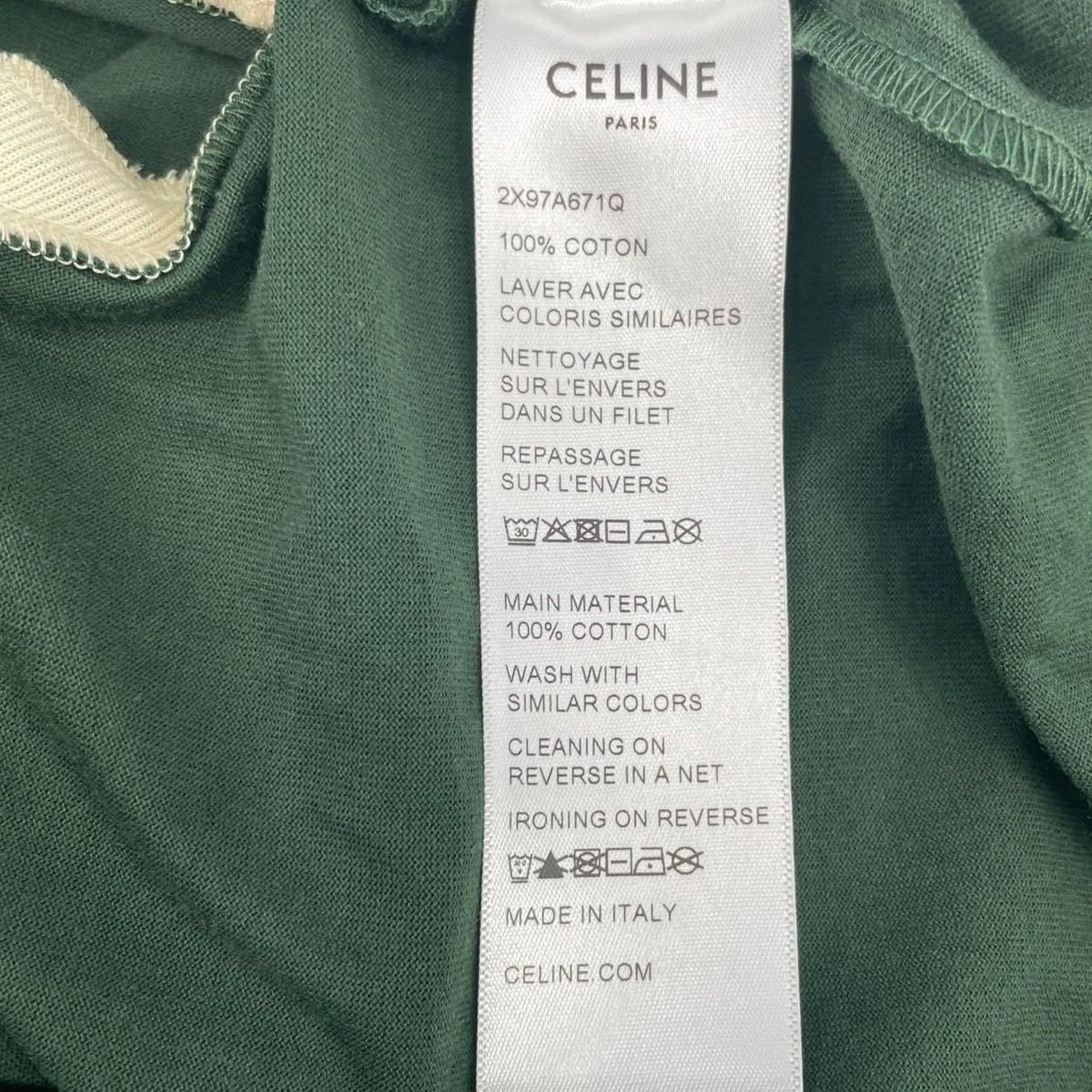 Celine T-Shirt Green — view 4