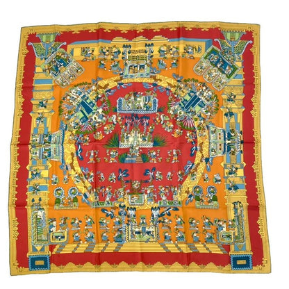 Hermes Scarf Carre 90 Astres Et Soleils Celestial Bodies And The Sun Multicolor