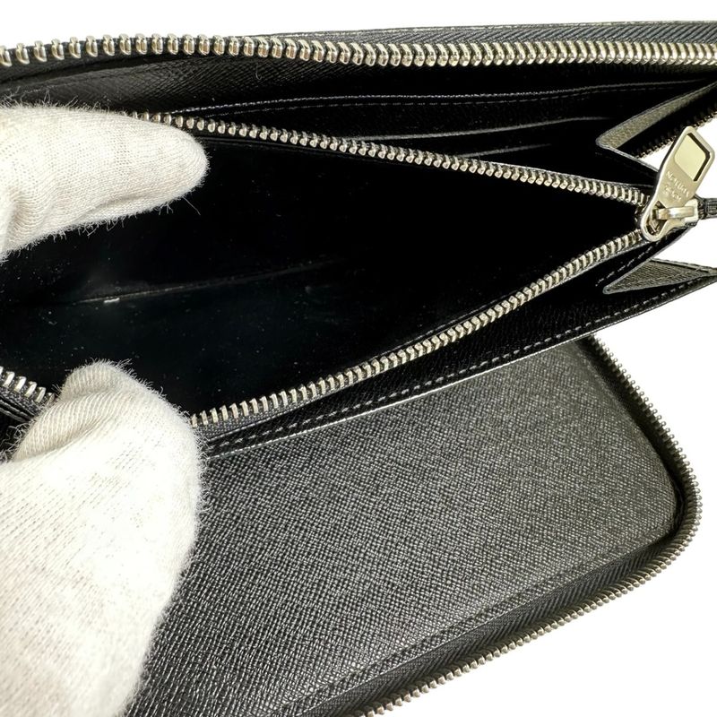 Louis Vuitton N63077 Damier Graphite Round Zipper Zippy Organizer Long Wallet