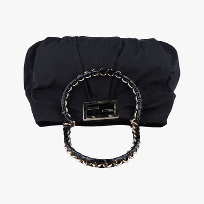 Fendi Mia Black PVC Coated Canvas 8br616 2415-8br616-dmp-109