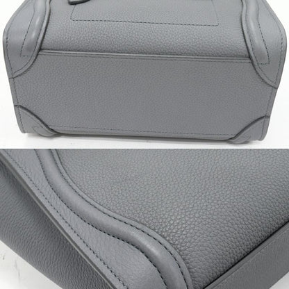 Celine Hand Tote Bag Shoulder Bag Luggage Nano Shopper Baby Drummed Calfskin