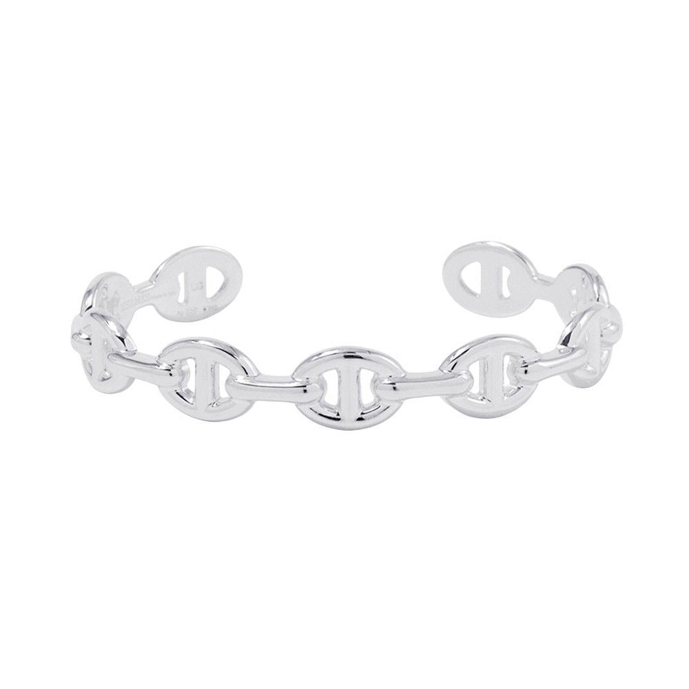 Hermes Bracelet Chaine D'ancre Bangle Silver